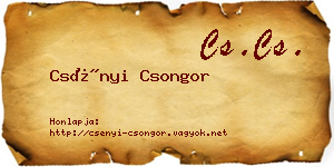 Csényi Csongor névjegykártya